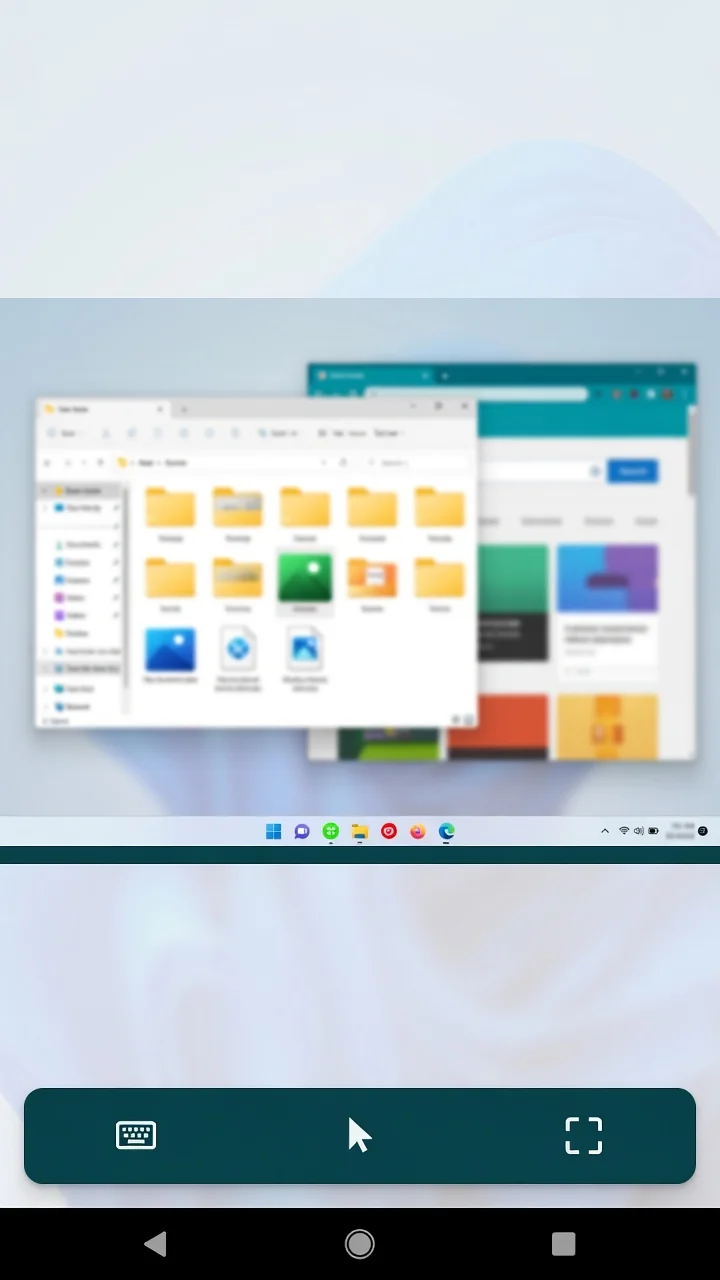 Remote Access live desktop view